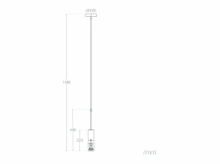 Lámpara Colgante Metal Lumen Negro^Ledkia Sale