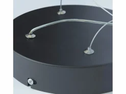 NETTLIFE Lámpara Suspendida|Lámpara colgante Vintage Negra de 5 luces, altura ajustable, casquillo E27, 62 W, estilo industrial retro.