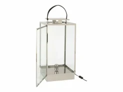 J-Line Iluminación Exterior|Lámpara cuadrada de metal de 31.5x30x76 cm