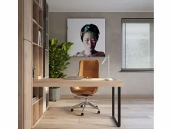 Sollux Lighting Lámpara De Escritorio|Lámpara de escritorio Brill moderno de acero - 1 fuentes luminosas 4000K - L.14 x A.43 cm -