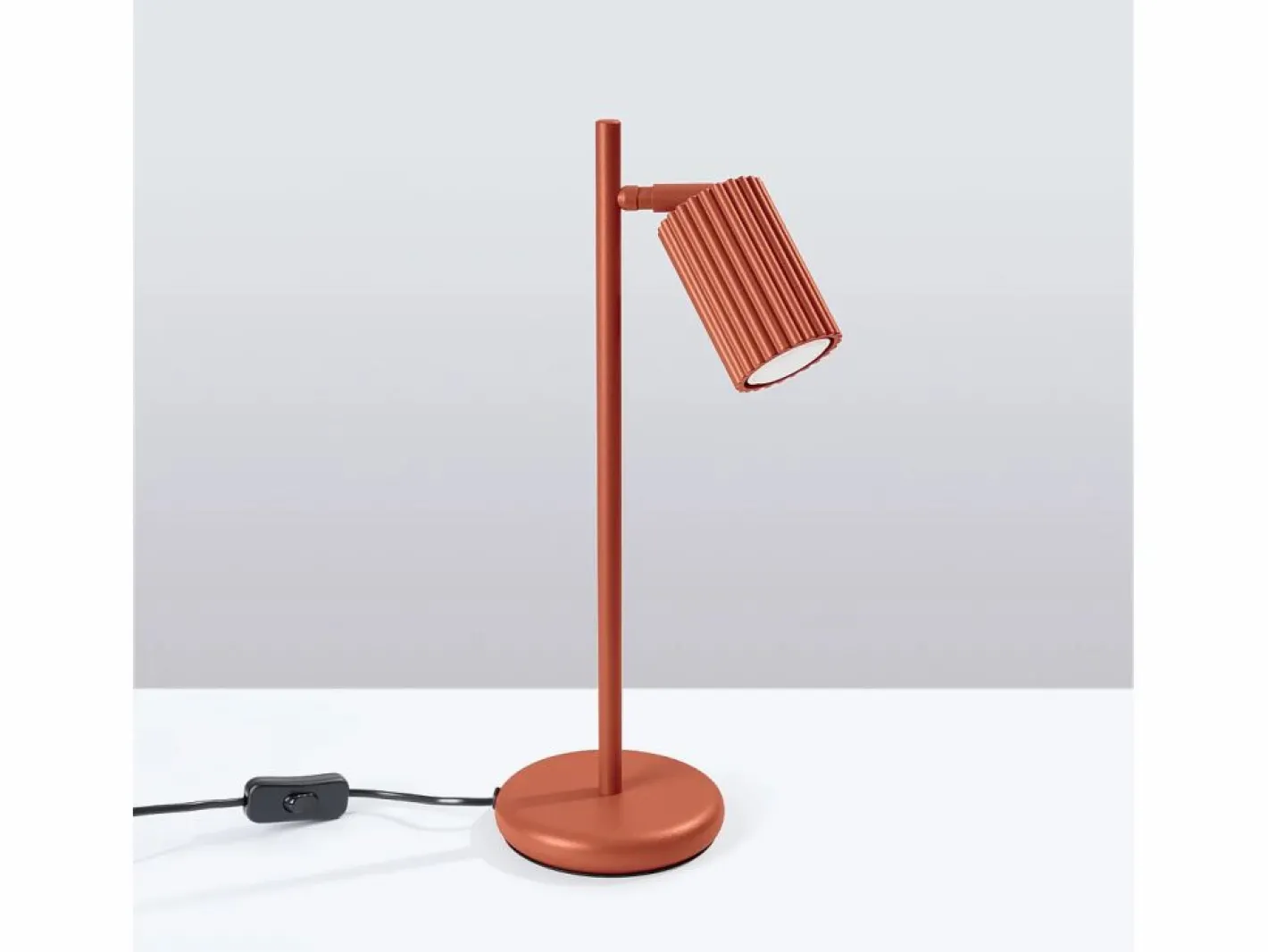 Sollux Lighting Lámpara de escritorio Gloow minimalista de aluminio - 1 fuentes luminosas 3000K - L.14,5 x A.43 cm - ocre Rojo Online