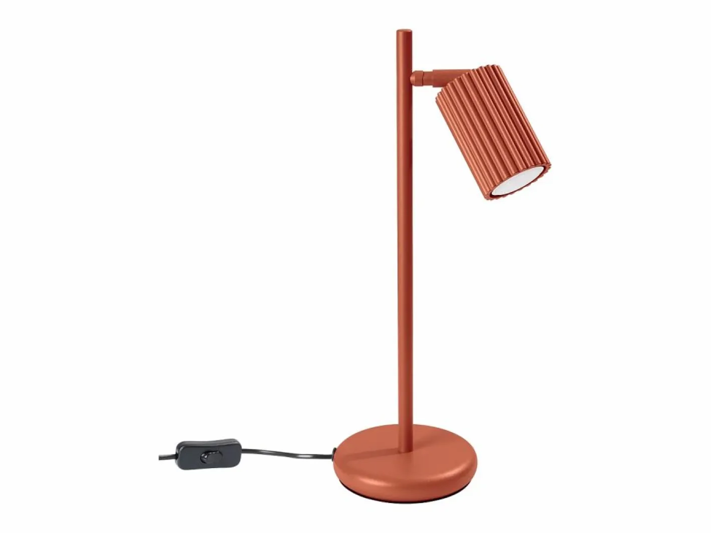 Sollux Lighting Lámpara de escritorio Gloow minimalista de aluminio - 1 fuentes luminosas 3000K - L.14,5 x A.43 cm - ocre Rojo Online