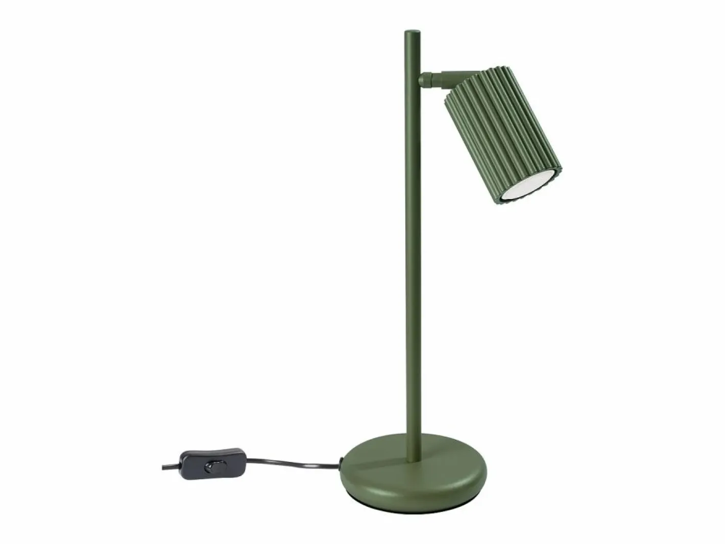 Sollux Lighting Lámpara De Escritorio|Lámpara de escritorio Gloow minimalista de aluminio - 1 fuentes luminosas 3000K - L.14,5 x A.43 cm - oliva