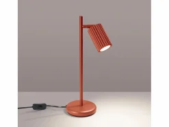 Sollux Lighting Lámpara de escritorio Gloow minimalista de aluminio - 1 fuentes luminosas 4000K - L.14,5 x A.43 cm - ocre Rojo Discount