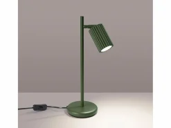 Sollux Lighting Lámpara De Escritorio|Lámpara de escritorio Gloow minimalista de aluminio - 1 fuentes luminosas 4000K - L.14,5 x A.43 cm - oliva