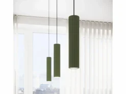Sollux Lighting Lámpara De Escritorio|Lámpara de escritorio Gloow minimalista de aluminio - 1 fuentes luminosas 4000K - L.14,5 x A.43 cm - oliva