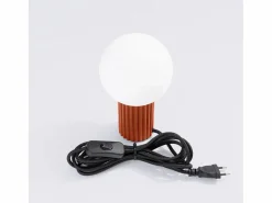 Sollux Lighting Lámpara De Escritorio|Lámpara De Escritorio Halo Moderno De Aluminio/Vidrio - 1 Fuentes Luminosas - L.12 X A.19 Cm - Ocre