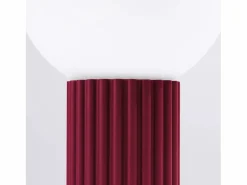 Sollux Lighting Lámpara De Escritorio|Lámpara De Escritorio Halo Moderno De Aluminio/Vidrio - 1 Fuentes Luminosas - L.12 X A.19 Cm - Borgoña
