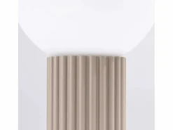 Sollux Lighting Lámpara De Escritorio Halo Moderno De Aluminio/Vidrio - 1 Fuentes Luminosas - L.12 X A.19 Cm - Gris Pardo Topo New