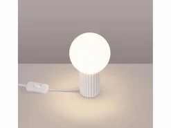 Sollux Lighting Lámpara De Escritorio|Lámpara De Escritorio Halo Moderno De Aluminio/Vidrio - 1 Fuentes Luminosas - L.12 X A.19 Cm -