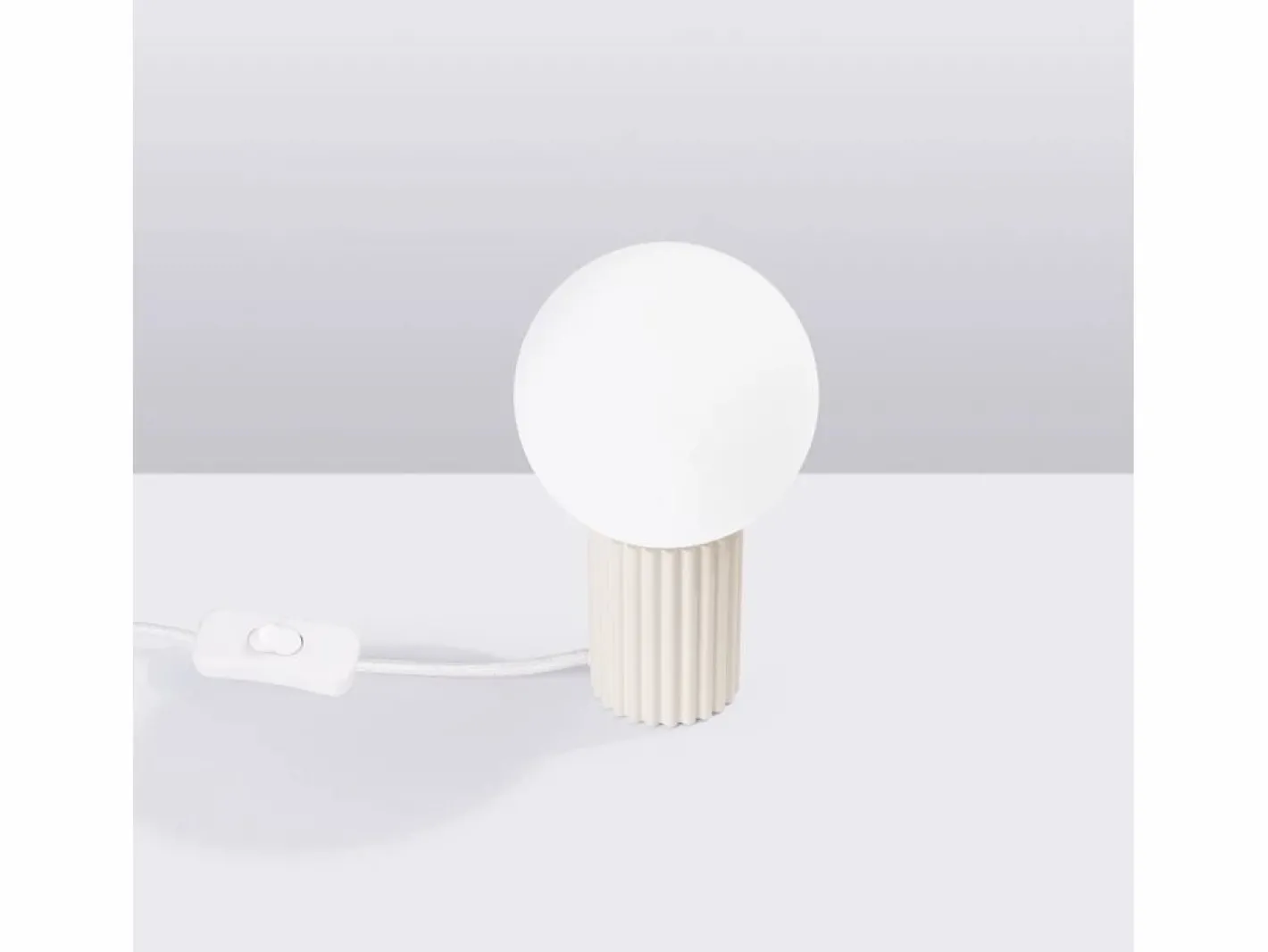 Sollux Lighting Lámpara De Escritorio Halo Moderno De Aluminio/Vidrio - 1 Fuentes Luminosas - L.12 X A.19 Cm - Beige Sale