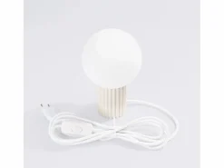 Sollux Lighting Lámpara De Escritorio Halo Moderno De Aluminio/Vidrio - 1 Fuentes Luminosas - L.12 X A.19 Cm - Beige Sale