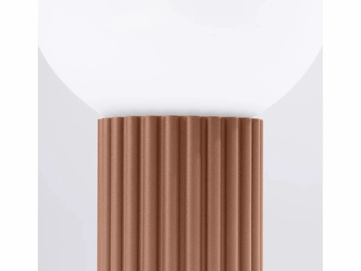 Lámpara De Escritorio Halo Moderno De Aluminio/Vidrio - 1 Fuentes Luminosas - L.12 X A.19 Cm - Moca^Sollux Lighting Outlet