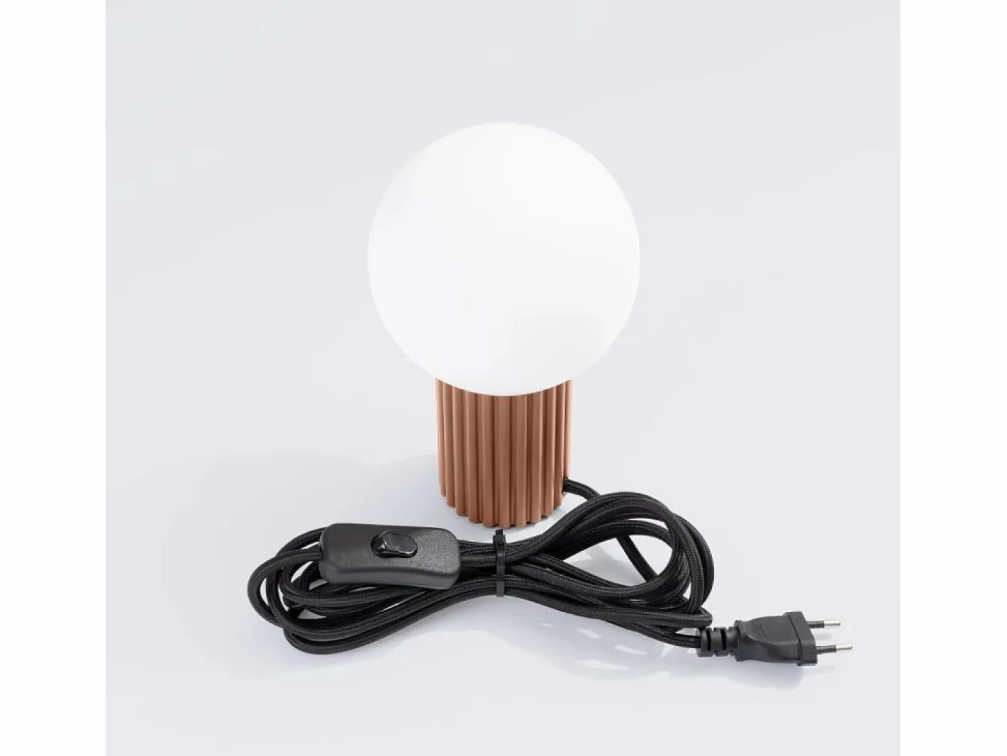 Lámpara De Escritorio Halo Moderno De Aluminio/Vidrio - 1 Fuentes Luminosas - L.12 X A.19 Cm - Moca^Sollux Lighting Outlet