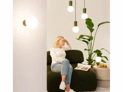 Sollux Lighting Lámpara De Escritorio Halo Moderno De Aluminio/Vidrio - 1 Fuentes Luminosas - L.12 X A.19 Cm - Oliva Verde Outlet