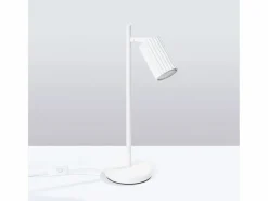 Sollux Lighting Lámpara De Escritorio Karbon Minimalista De Aluminio - 1 Fuentes Luminosas - L.14,5 X A.43 Cm - Blanco Best