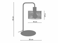 Lámpara de Escritorio ,metal, ,A45xD18xP30cm^TOSEL Sale