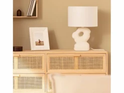 Ledkia Lámpara de Mesa Cerámica Illinois Blanco Online