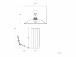 Ledkia Lámpara De Mesa|Lámpara de Mesa de Cerámica Corbusier