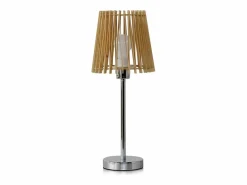 Lámpara de mesa de madera y base metálica^ Best