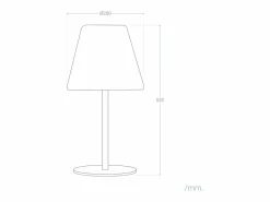 Ledkia Lámpara de Mesa Exterior Solar LED de Aluminio Larso 3000K Blanco Cálido Multicolor New