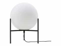 Lámpara de mesa globo con pie, D. 25 x H. 35 cm, y blanco - BARLOW^OZAIA Sale