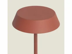 Ledkia Lámpara de Mesa LED Metal Inalámbrica para Exterior Ula Terracota Online