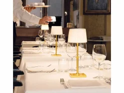 Lámpara De Mesa|Lámpara de mesa LED Poldina Classic Zafferano, recargable y con regulador táctil - Diseño elegante, inalámbrica, color