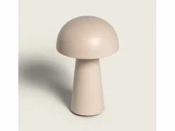 Ledkia Lámpara de Mesa LED Portátil Exterior con Batería USB Recargable Uyanga Beige Hot