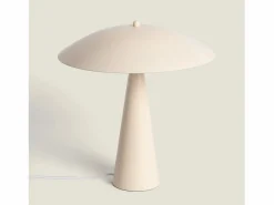 Ledkia Lámpara de Mesa Metal Irmah Beige