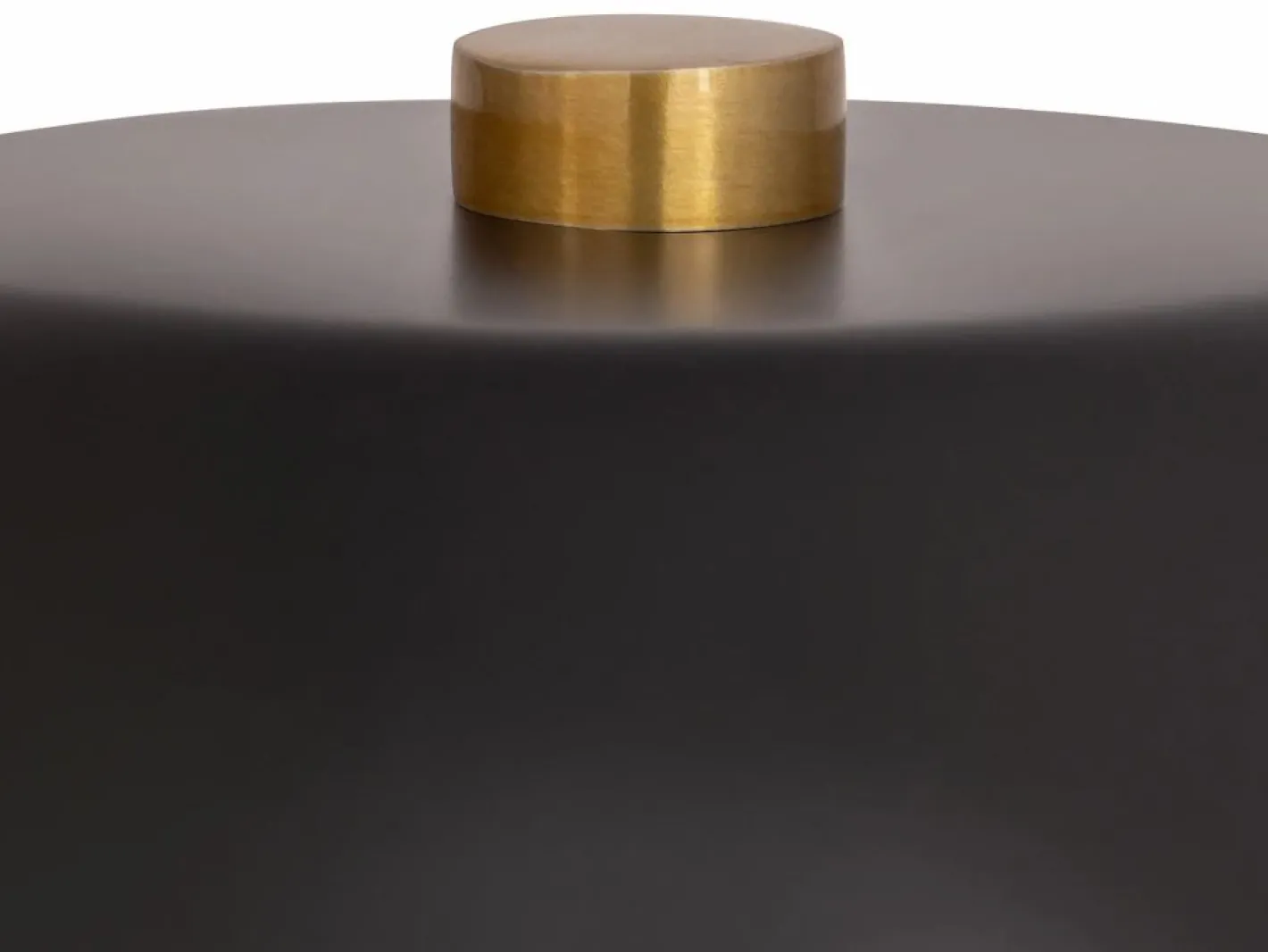 OZAIA Lámpara de mesa seta de metal, D. 26 x A. 39 cm, , WINDY Negro New