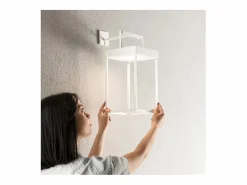 Lámpara de mesa solar y recargable CAGE de Perenz Mate H50cm Blanco Outlet