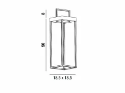 Energía Solar|Lámpara de mesa solar y recargable CAGE de Perenz Oscuro H50cm