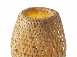 VS Venta-stock Lámpara de mesita Tara de Bambú, diametro 43,5 cm Beige New