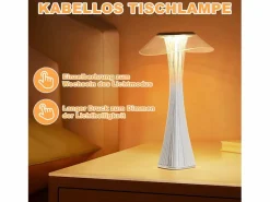 Lámpara de noche LED táctil regulable USB con 3 niveles de brillo Lámpara de mesa para dormitorio^NETTLIFE Sale