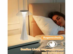 Lámpara de noche LED táctil regulable USB con 3 niveles de brillo Lámpara de mesa para dormitorio^NETTLIFE Sale