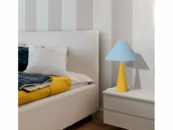 TOSEL Lámpara de noche ,metal,madera, ,A37xD21xP21cm Azul Best