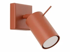 Sollux Lighting Aplique Para Pared|Lámpara de pared Briix moderno de acero - 1 fuentes luminosas 4000K - L.8 x A.8 cm - ocre
