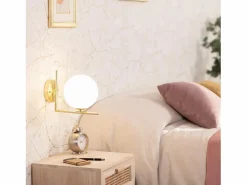 Lámpara de Pared de Metal y Cristal Moonlight Design^Ledkia Best