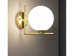 Lámpara de Pared de Metal y Cristal Moonlight Design^Ledkia Best