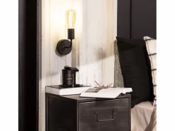 Ledkia Lámpara de Pared de Metal Jayso Negro Multicolor Hot