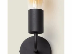 Ledkia Lámpara de Pared de Metal Jayso Negro Multicolor Hot