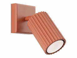 Sollux Lighting Aplique Para Pared|Lámpara de pared Gloow minimalista de aluminio - 1 fuentes luminosas 4000K - L.8 x A.8 cm - ocre