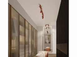 Sollux Lighting Aplique Para Pared|Lámpara de pared Gloow minimalista de aluminio - 1 fuentes luminosas 4000K - L.8 x A.8 cm - ocre