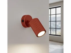 Lámpara de pared Gloow minimalista de aluminio - 1 fuentes luminosas 4000K - L.8 x A.16 cm - ocre^Sollux Lighting Hot
