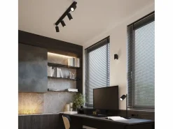 Sollux Lighting Lámpara de pared Gloow minimalista de aluminio - 1 fuentes luminosas 3000K - L.6,5 x A.10 cm - Negro Best
