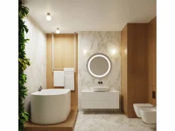 Lámpara De Pared Halo Moderno De Aluminio/Vidrio - 1 Fuentes Luminosas - L.12 X A.12 Cm - Gris Pardo^Sollux Lighting Sale