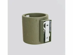 Sollux Lighting Aplique Para Pared|Lámpara de pared Orbis industrial de concreto - 1 fuentes luminosas - L.10 x A.10 cm - oliva