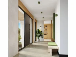 Sollux Lighting Aplique Para Pared|Lámpara de pared Orbis industrial de concreto - 1 fuentes luminosas - L.10 x A.10 cm - oliva