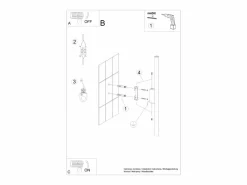 Lámpara De Pared Pastelo Moderno De Acero - 2 Fuentes Luminosas - L.2,5 X A.50 Cm -^Sollux Lighting Clearance
